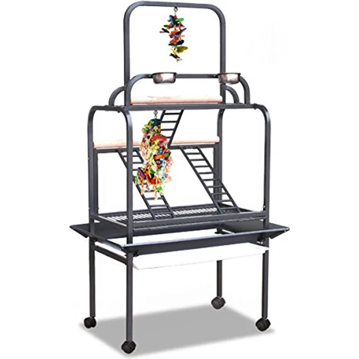 Montana Cages Freisitz New Moonlite - Antik, Vogelkäfig mit AVILON®-Pulverbeschichtung, 85 x 54 x 180 cm – Bild 1