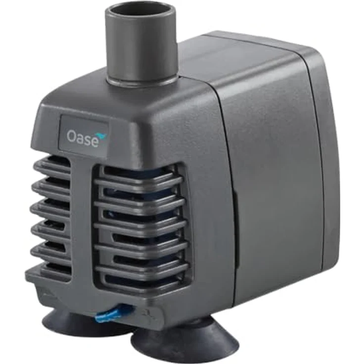 OASE 42654 OptiMax 500 Aquarium Pumpe, regulierbarer Wasserdurchfluss 500 l/h, für Süß- und Meerwasser, 5 W, kompakt und sicher fixierbar – Bild 1