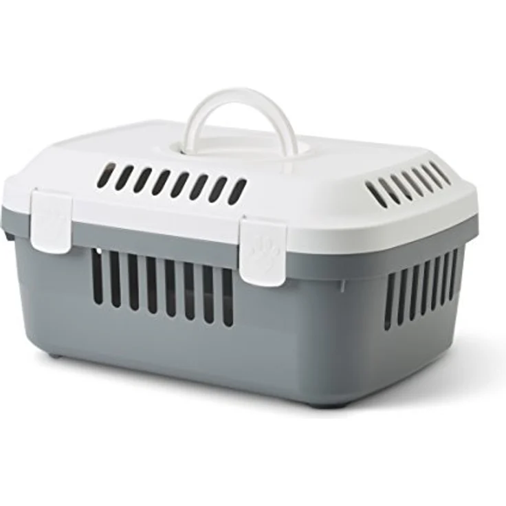 Nobby Tiertransportbox Transportbox Discovery Compact grau, Leichtgewicht mit max. Belastbarkeit von 5 kg – Bild 2