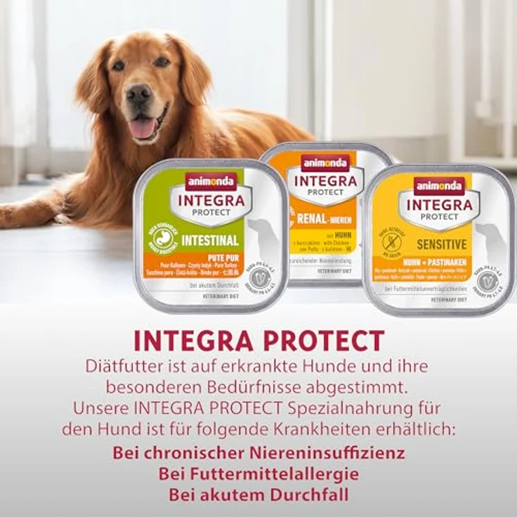 animonda Integra Protect Intestinal, Hunde-Nassfutter mit magerem Geflügel, 11x150g, ohne Farbstoffe – Bild 4
