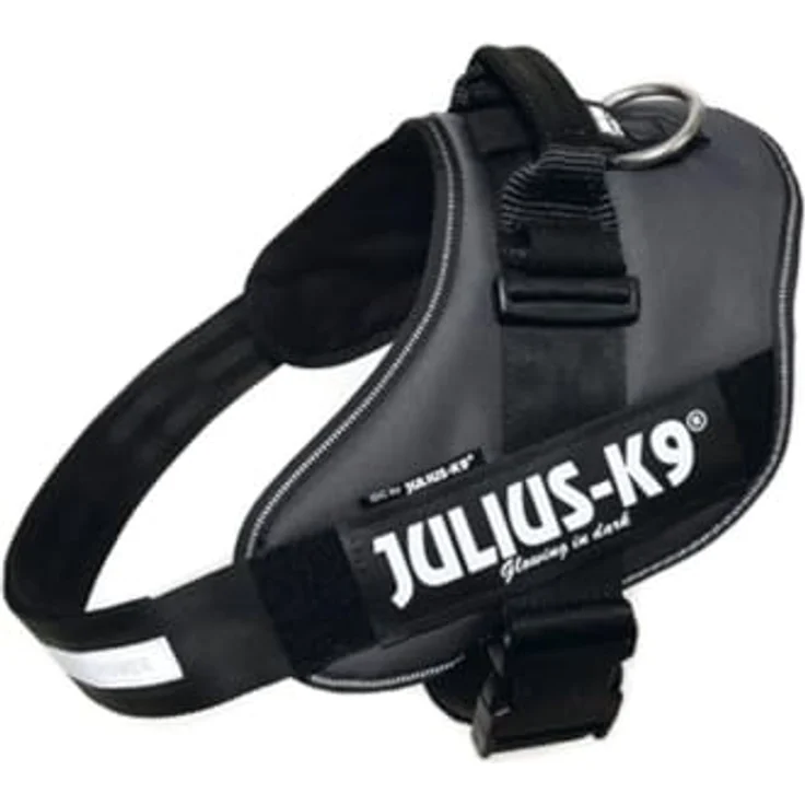 JULIUS K-9 IDC Powergeschirr, Größe 2XL/3, Anthrazit mit austauschbaren Klettaufschriften – Bild 2
