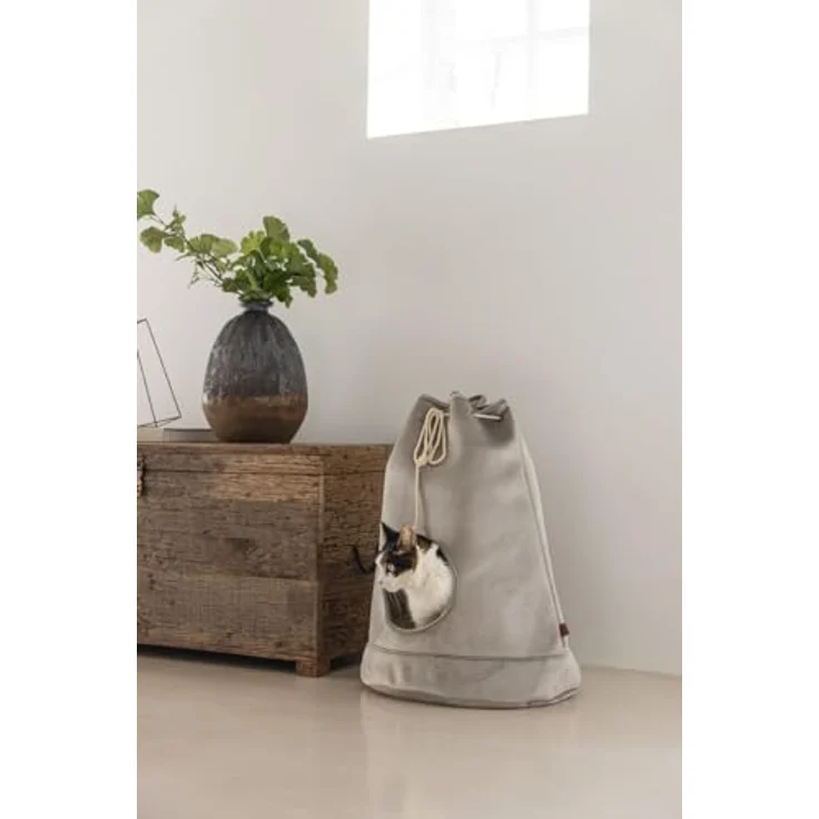 Designed by Lotte Vilar, Katzenbett + Hundebett im Beutel-Design, waschbares Kissen bei 30°C – Bild 4