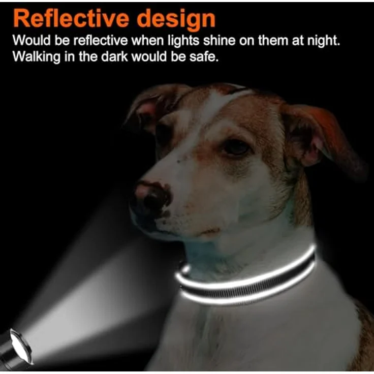 Joytale Gepolstertes Hundehalsband Breit, Verstellbar aus Neopren Nylon, Reflektierend, XS, Schwarz – Bild 5