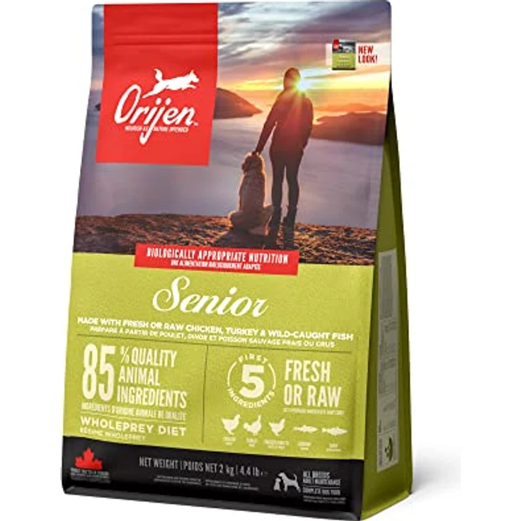 Orijen Dog Senior, Trockenfutter für Hunde mit hohem Proteingehalt und geringer Kalorienanzahl, 2kg – Bild 1