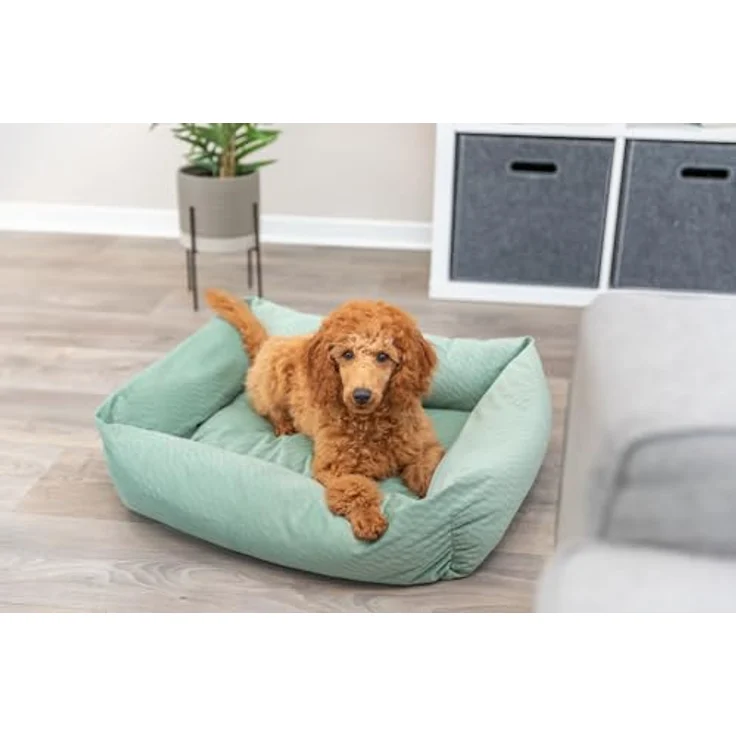 TRIXIE Tierbett Hundebett Alena salbei, weiche Haptik und rutschfester Boden – Bild 6