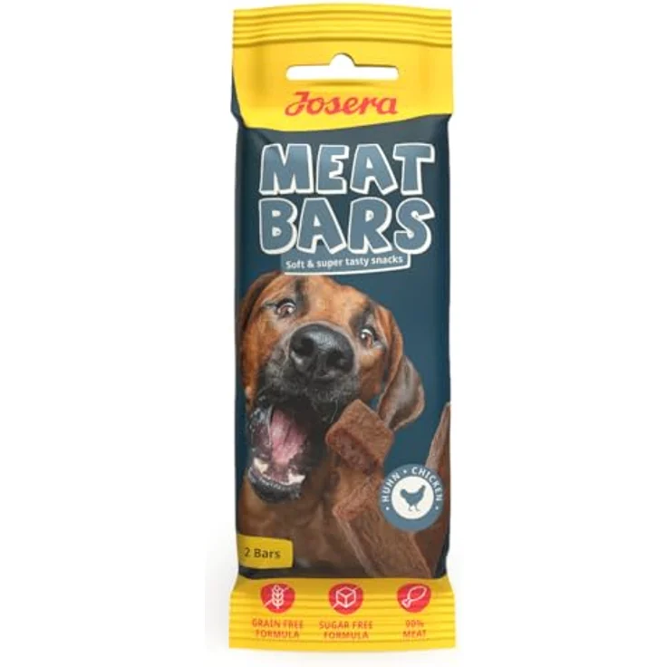 Josera Meat Bars Chicken, Schonend getrocknete Snackwurst für Hunde, 40g – Bild 1
