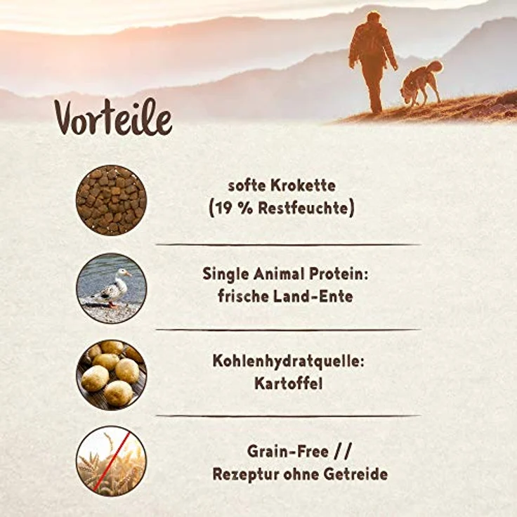 Bosch SOFT Hunde-Trockenfutter Land-Ente und Kartoffel, proteinreiches Futter für ausgewachsene Hunde, 2x12,5kg – Bild 5