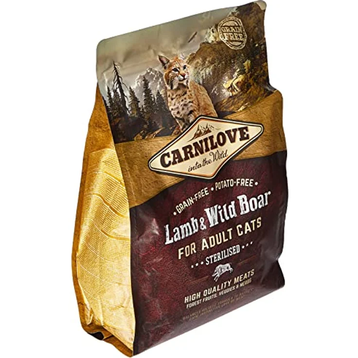 CARNILOVE Trockenfutter für erwachsene, sterilisierte Katzen, Lamm, getreidefrei, 2 kg – Bild 3