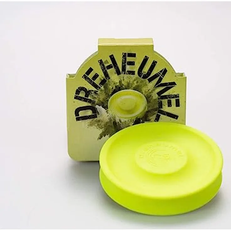 Dreheumel Mini-Frisbee, handliche Wurfscheibe mit bis zu 60 Metern Wurfweite, verschiedene leuchtende Farben, Made in Germany