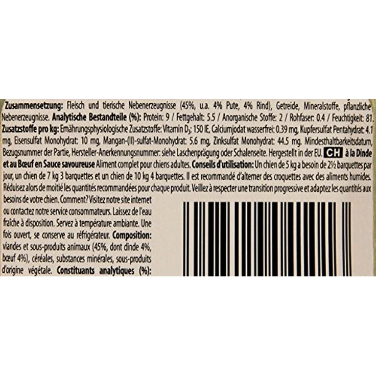 Cesar Landküche Hundefutter Pute und Rind in köstlicher Sauce, 14 Schalen à 150 g – Bild 4