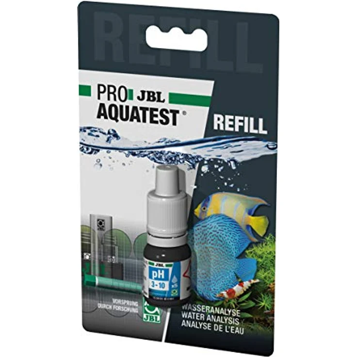 JBL Wassertest-Nachfüller ProAquaTest pH 3.0 -10.0, Reagens für Teiche und Süß-/Meerwasser-Aquarien, 1 Stück – Bild 1