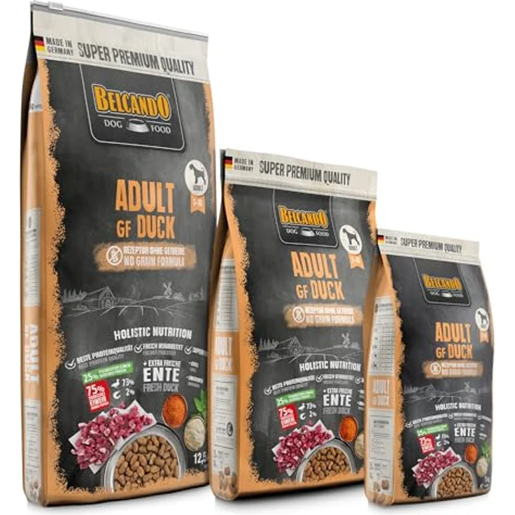 Belcando Adult GF Duck, getreidefreies Hundefutter mit frischer Ente und Superfoods, 12,5 kg – Bild 3