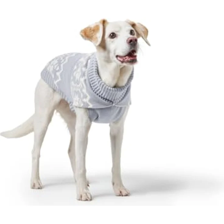 Hunter Dogcoat Birka 45, Hundepullover aus Chenillegarn mit Norweger-Muster, pflegeleicht und warm, für Halsumfang 29-36 cm und Bauchumfang 48-56 cm – Bild 6