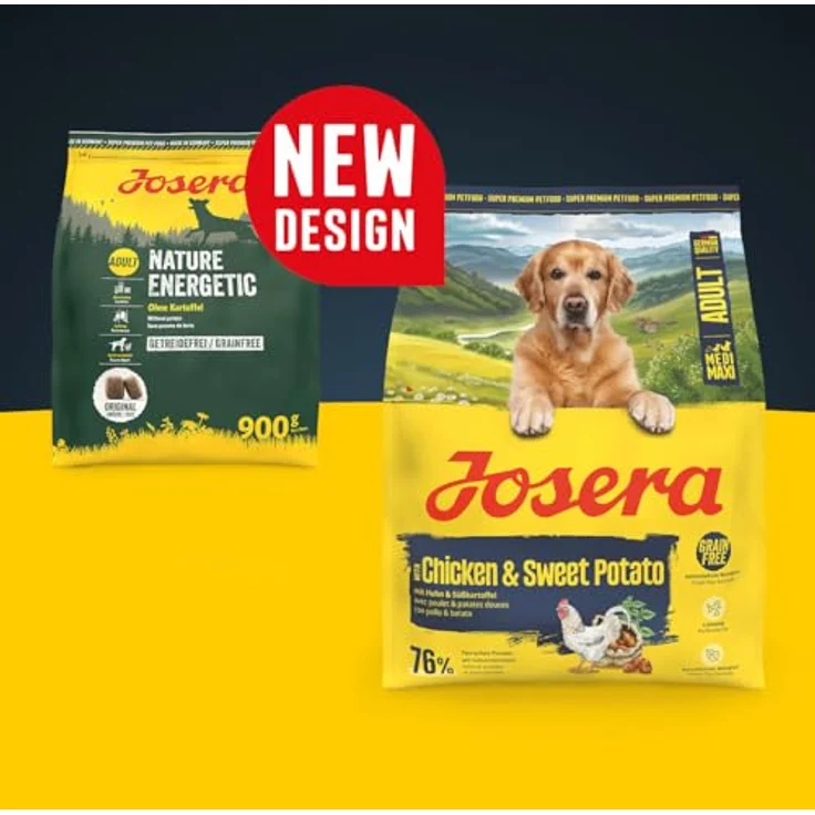 Josera Adult Huhn & Süßkartoffel, Premium Trockenfutter für Hunde mittlerer & großer Rassen, getreidefrei, 900 g – Bild 2