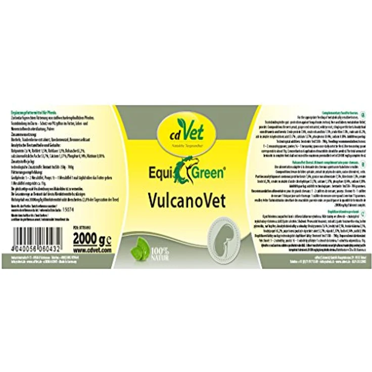cdVet EquiGreen Detox Pferdemineralfutter 2kg - Bentonit Pulver für verbesserte Darmgesundheit, ohne Füllstoffe und synthetische Zusatzstoffe – Bild 2