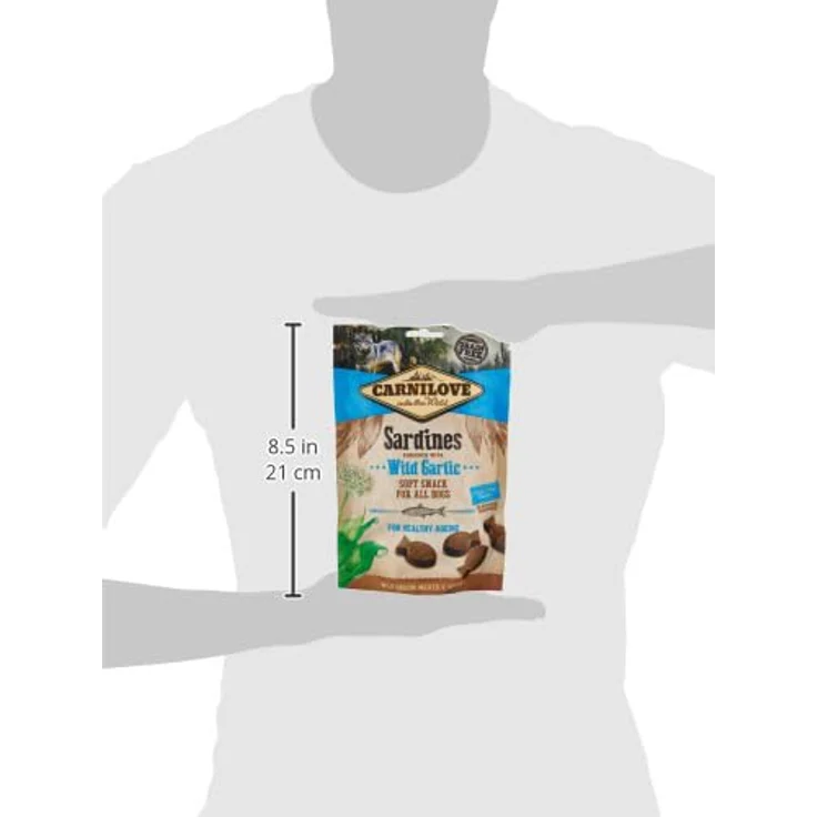 Carnilove Soft Snack Sardinen mit Knoblauch, Doppelpack 2 x 200 g, Soft Snack für Hunde zur Unterstützung der Haut- und Fellgesundheit, getreide- und kartoffelfrei – Bild 4