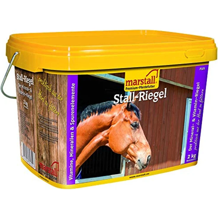 marstall Premium-Pferdefutter Stall-Riegel, 2 kg Packung, Vitamine und Mineralien für Pferde bei Stall- oder Auslaufhaltung – Bild 1
