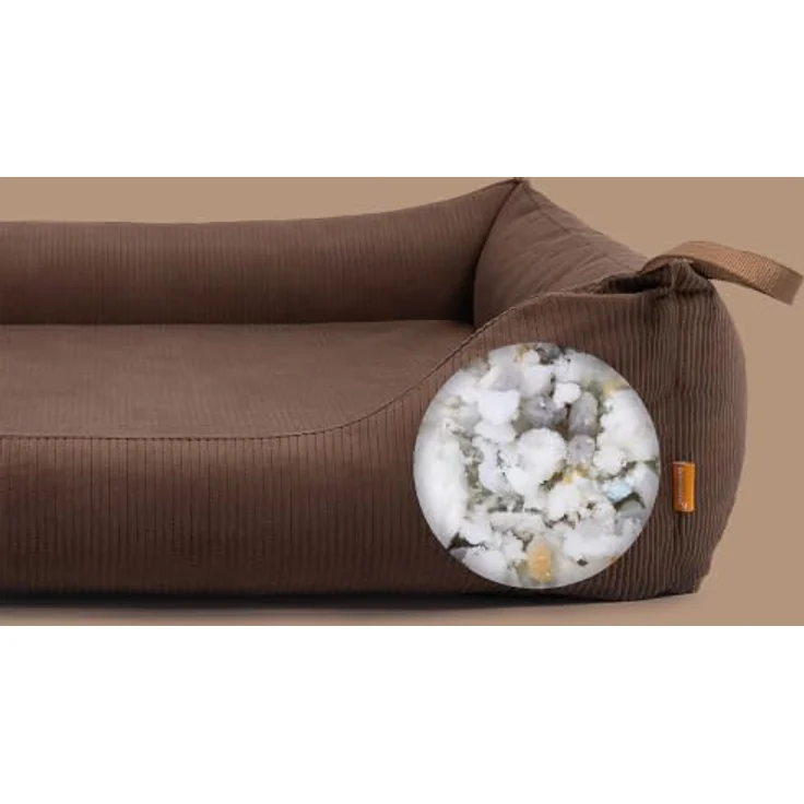 Rudelkönig Orthopädisches Hundebett Koye für große Hunde, Waschbar, mit viskoelastischem Memory Foam und stabilen Seitenwänden – Bild 4