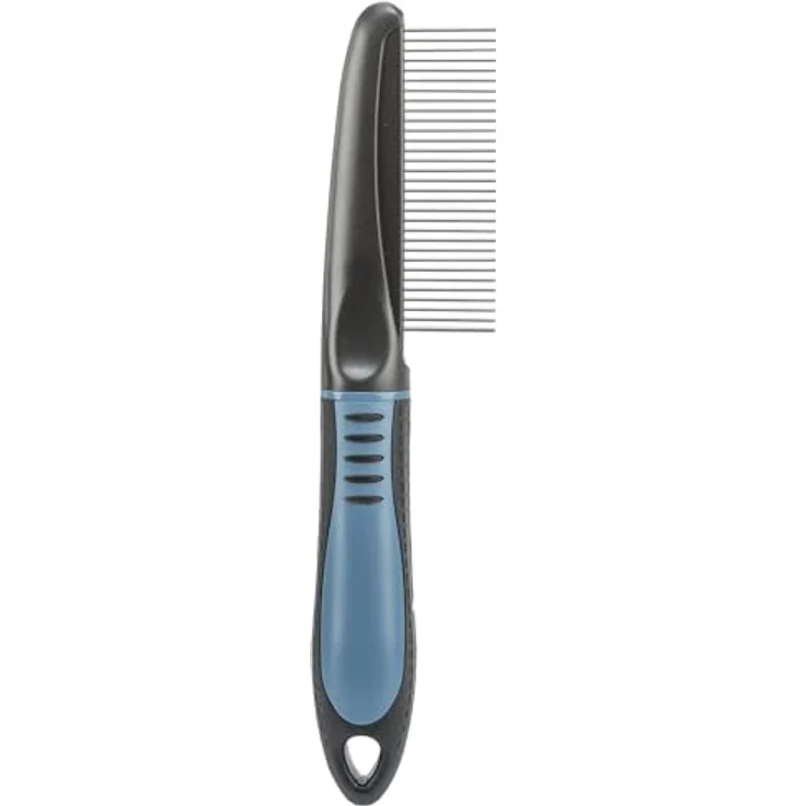 TRIXIE Fellkamm Kamm, mittlere Zinken für Hunde, 22 cm – Bild 2