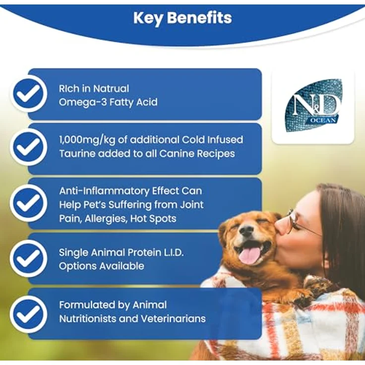 Farmina NundD Ocean Dog Kabeljau Adult Trockenfutter für mittelgroße und große Hunde, 12 kg – Bild 6