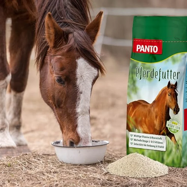 PANTO Pferdemineral P85, 25 kg Mineralfutter für Pferde, reich an Vitaminen, Mineralien und Omega-3-Fettsäuren, 3mm Pellets – Bild 3