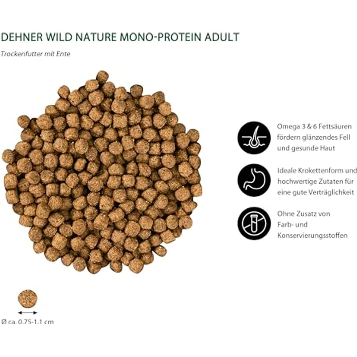 Dehner Hundefutter Knusper-Mix Junior, Trockenfutter für Welpen und junge Hunde mit Geflügel, 12 kg, fördert Zahnhygiene und gesunde Darmflora – Bild 2