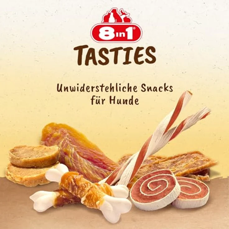 8in1 Tasties Huhn Calcium Bones, Hundesnacks in Form von Kauknochen, Sparpaket 3 x 85 g, proteinreich und ohne Zusatzstoffe – Bild 9