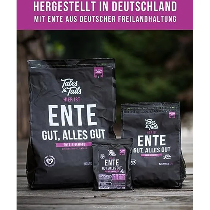 Tales&Tails getreidefreies Softfutter für Hunde, 70% Ente als einzige Proteinquelle, 4x 4kg, ohne Zucker und Zusätze – Bild 5
