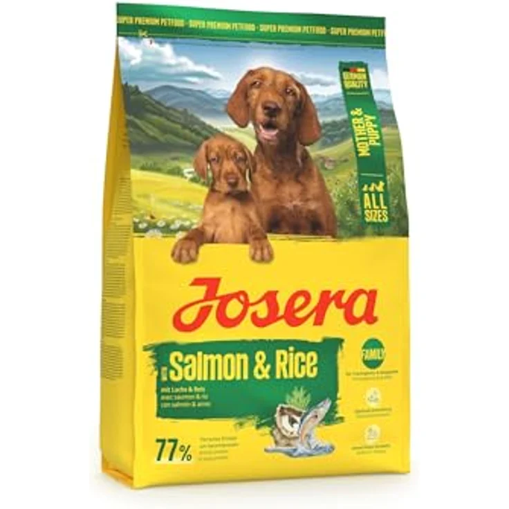 Josera Mother & Puppy, Trockenfutter mit Lachs & Reis für Hundewelpen und trächtige Hündinnen, 3 kg, glutenfrei – Bild 3