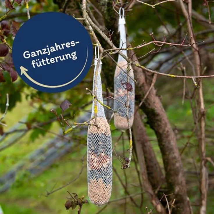 Lyra Pet® Riesen-Futterstangen, 3 x 4 STK. je 600 g, Nährstoffreiches Vogelfutter zum Aufhängen für Wildvögel, Energiequelle für Sommer & Winter, Ideal für Balkon & Terrasse – Bild 3