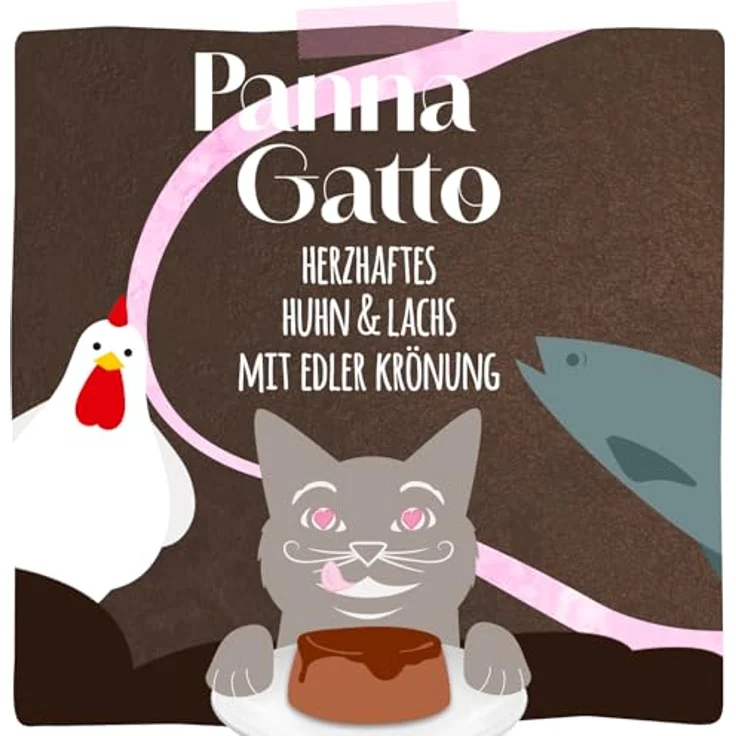 MjAMjAM Panna Gatto, Katzen-Nassfutter mit Huhn & Lachs, getreide- und glutenfrei, 2 x 80 g – Bild 5