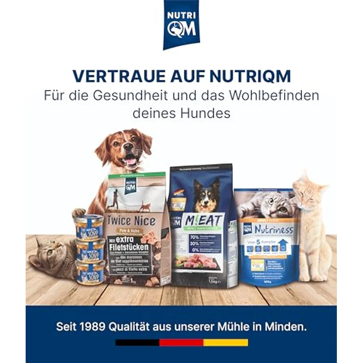NutriQM Twice Nice Junior Huhn, Getreidefreies Trockenfutter mit frischen Filetwürfeln, 12 kg – Bild 6