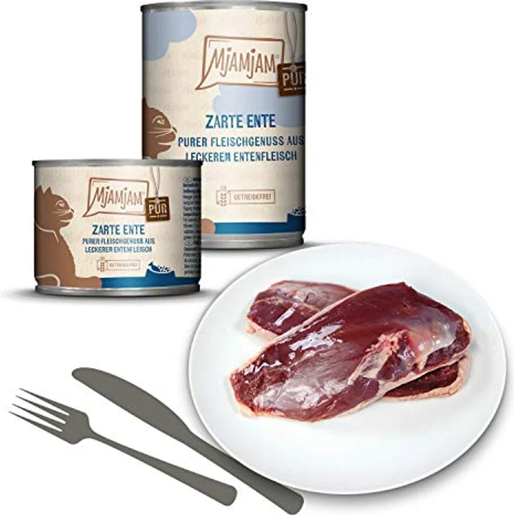 MjAMjAM Premium Nassfutter für Katzen, Mixpaket V, getreidefrei, 6er Pack (6 x 400 g), hoher Fleischanteil, Monoprotein – Bild 4
