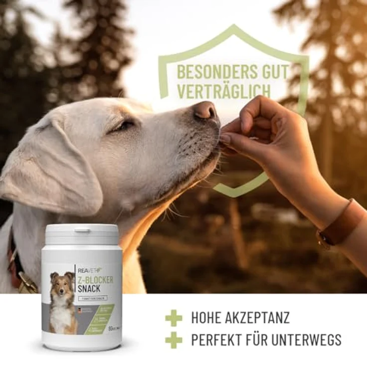 ReaVET Z-Blocker Snack 170g – Getreidefreie Funktionssnacks mit Schwarzkümmelöl, Zistrosenkraut & Kokosöl für Hunde aller Rassen und jeden Alters, 3 Monatsrationen – Bild 5