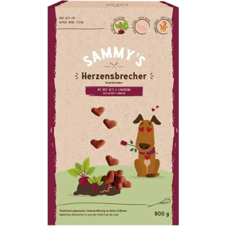 Bosch Sammy´s Herzensbrecher, 800g ofenfrische Hundesnacks für die Fellnase – Bild 1