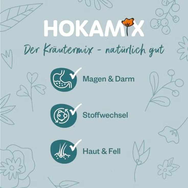 GRAU Hokamix Vitality Booster Snack Mini, Ergänzungsfuttermittel für Hunde, 30 Kräuter und Pflanzen, 4,5 kg – Bild 3