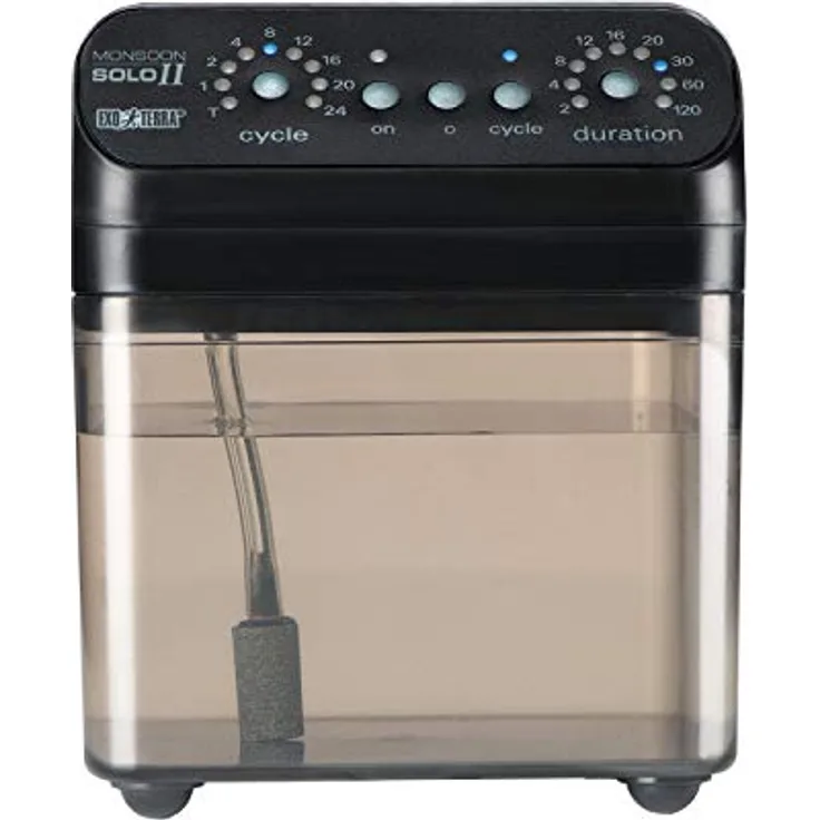 Exo Terra Monsoon Solo II, programmierbares Verneblungssystem für Terrarien, 1,5-Liter Reservoir, erweiterbar mit zusätzlicher Sprühdüse