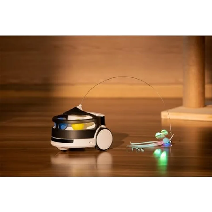 Enabot ROLA PetPal Interactive Toys, interaktives Beschäftigungsspielzeug für Katzen mit App-Steuerung und 9 Spiel-Aktionen – Bild 3