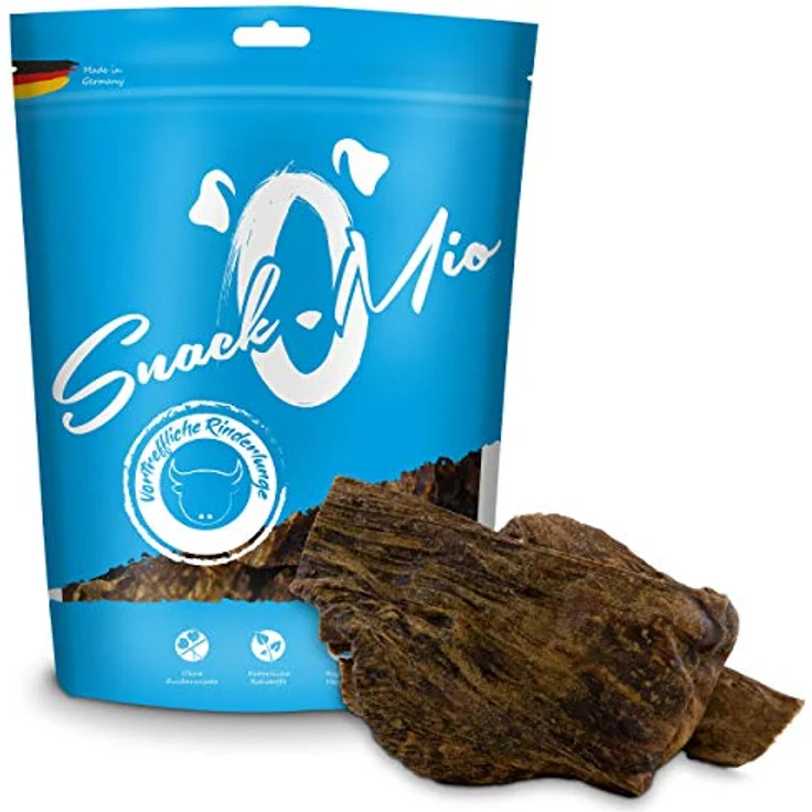 SnackOMio vortreffliche Rinderlunge, natürlicher Hundesnack, 250g, getreidefrei und zuckerfrei – Bild 2