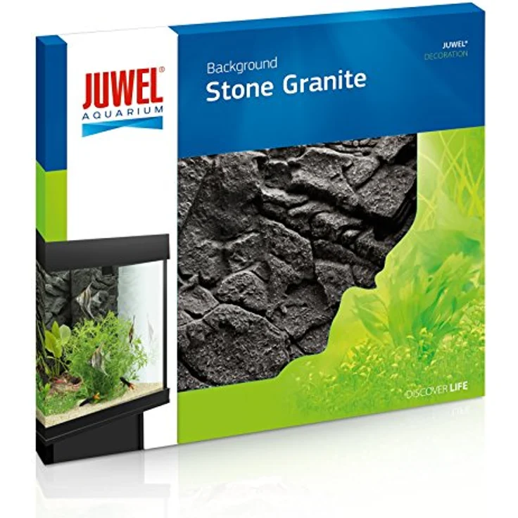 Juwel Aquarium Background Stone Granite, Strukturrückwand mit granitfarbener Felswand, modular erweiterbar, einfach zu montieren, meerwassergeeignet – Bild 2