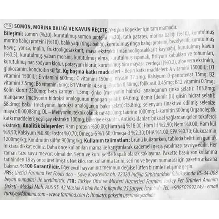 Farmina N&D Ocean Adult Medium Pellets Hundefutter, Trockenfutter mit Lachs, Kabeljau und Melone, 12 kg, reich an Vitaminen und natürlichen Antioxidantien – Bild 4