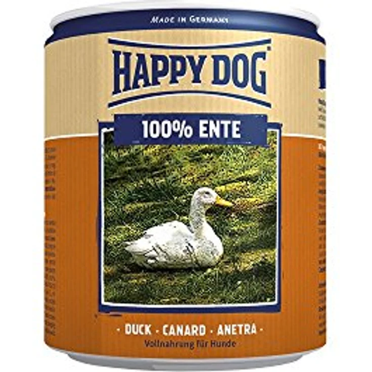 Happy Dog Sensible Pure France (Ente), Hunde-Nassfutter, Alleinfuttermittel für ausgewachsene Hunde, 12x200g – Bild 2