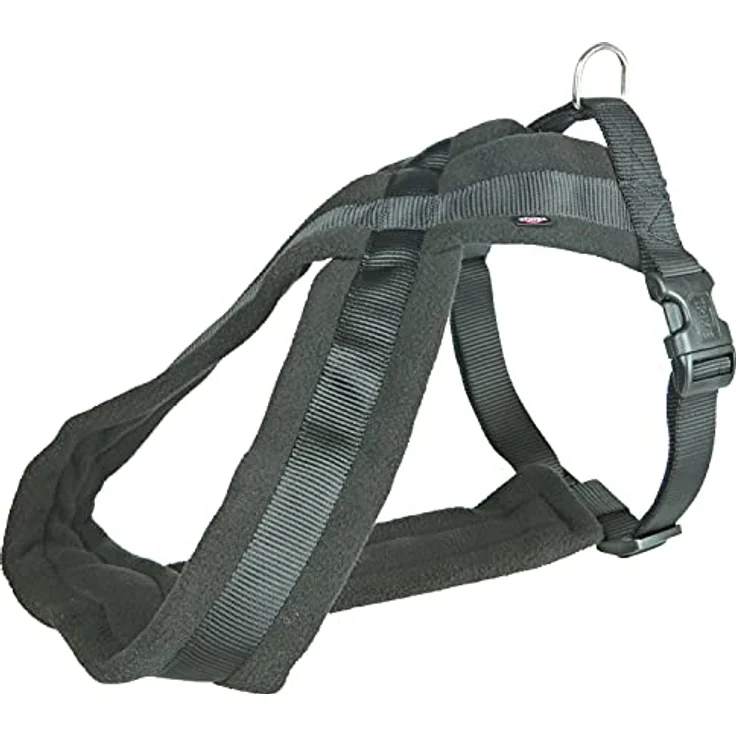 TRIXIE Premium Touren-Geschirr L–XL, brustverstellbar 70–110 cm, schwarz, mit Vliespolsterung für große Hunde, 204201 – Bild 1