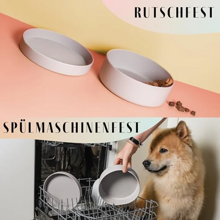 ne&no® Silikon Hundenapf 1200 ml mit Deckel, rutschfest und luftdicht für kleine und mittelgroße Hunde, spülmaschinenfest und gefriertauglich – Bild 5