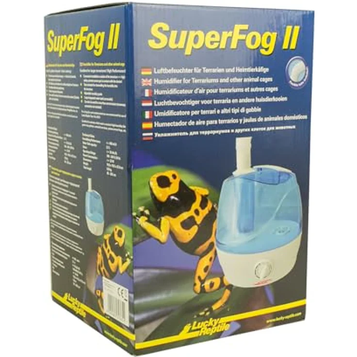 Lucky Reptile Super Fog II, Luftbefeuchter mit 2,1l Tank und 300ml/h Nebelleistung, kompakt und leise (30dB) – Bild 2