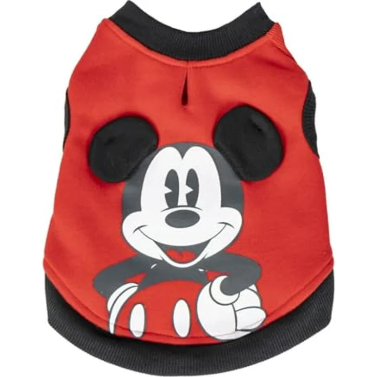 Mickey Mouse Hundepullover XXS, roter Pullover für Hunde, hochwertige Hundebekleidung – Bild 1