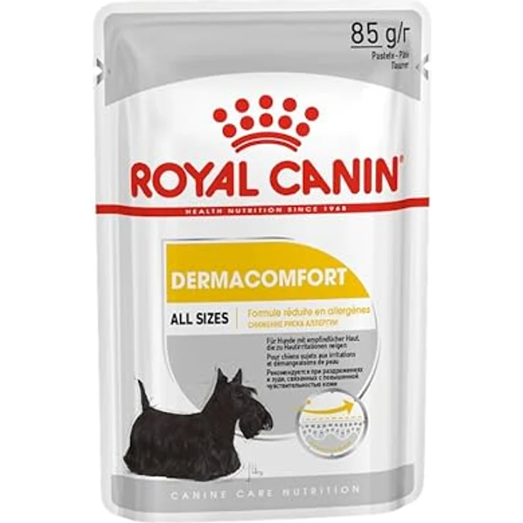 ROYAL CANIN DERMACOMFORT Nassfutter für Hunde, Unterstützung für empfindliche Haut, 12x85g – Bild 4