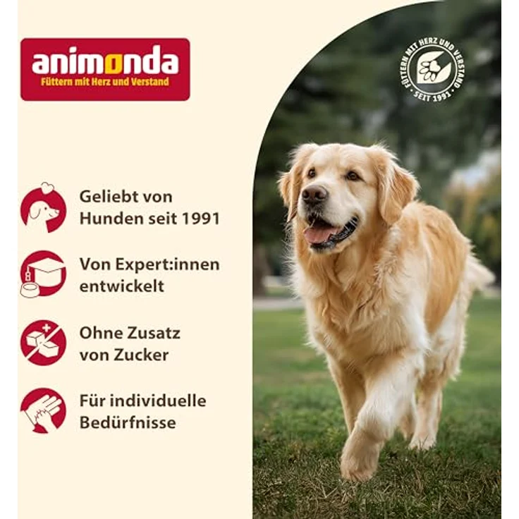 animonda GranCarno superfoods Huhn + Spinat + Himbeer + Kürbiskern, Hunde-Nassfutter, 6x800g, hochwertige und ausgewogene Rezeptur, hergestellt in Deutschland – Bild 7