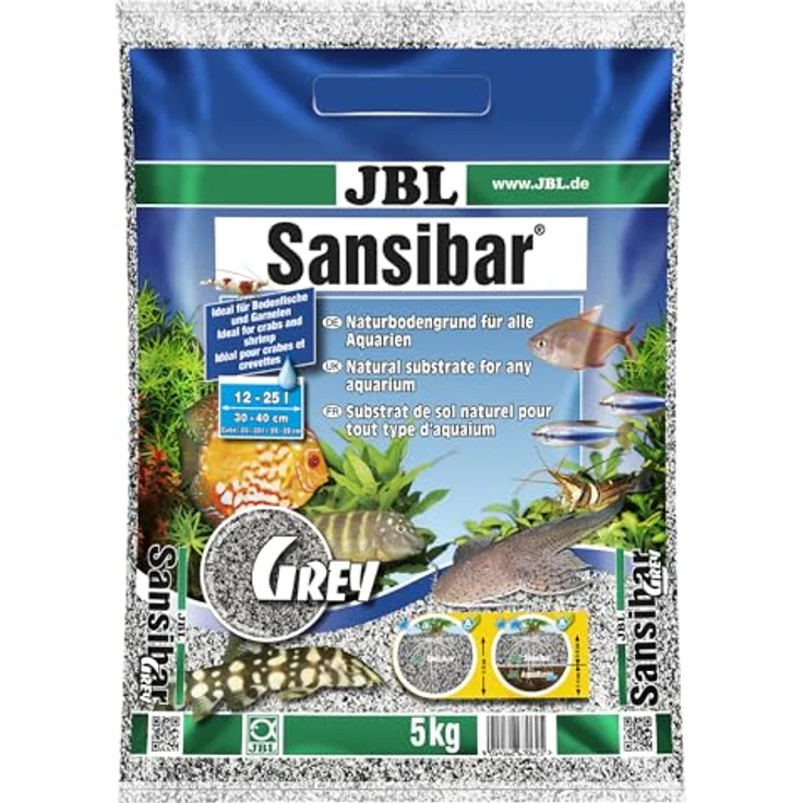 JBL Sansibar Grauer Bodengrund für Aquarien Inhalt: 5 kg - Preisvergleich – Bild 2