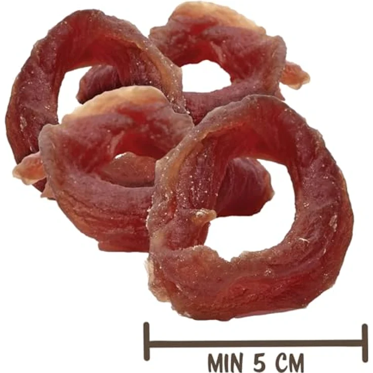 MERSJO Hundeleckerlis Duck Rings, 95% Entenfleisch, Getreidefrei, 2x500g, proteinreich und fettarm, glutenfrei – Bild 4